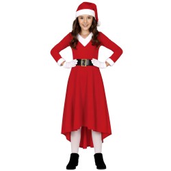 DEGUISEMENT FILLE MERE NOEL ROBE LONGUE TAILLE 5-6 ANS