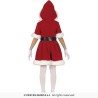 DEGUISEMENT FILLE MERE NOEL ROBE ROUGE A CAPUCHE TAILLE 10-12 ANS