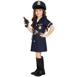 DEGUISEMENT FILLE POLICE ROBE TAILLE 10-12 ANS