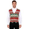 DEGUISEMENT GILET DE NOEL SUCRE D'ORGE ET PERE NOEL TAILLE UNIQUE