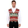 DEGUISEMENT GILET DE NOEL SUCRE D'ORGE ET PERE NOEL TAILLE UNIQUE