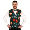 DEGUISEMENT GILET DE NOEL VERT BOULES DE NOEL TAILLE UNIQUE