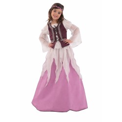 DEGUISEMENT ROBE MEDIEVALE PETITE JULIETTE TAILLE 8 ANS