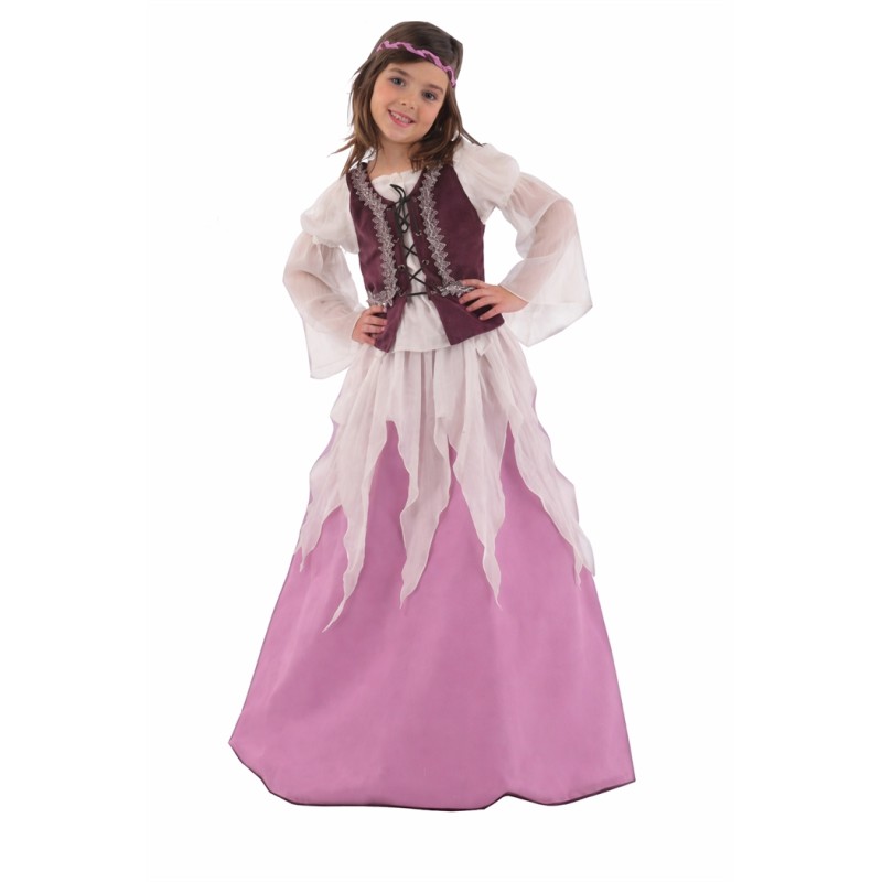 DEGUISEMENT ROBE MEDIEVALE PETITE JULIETTE TAILLE 4 ANS