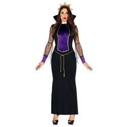 DEGUISEMENT HALLOWEEN SORCIERE NOIR ET VIOLET MIRROR QUEEN TAILLE L 