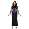 DEGUISEMENT HALLOWEEN SORCIERE NOIR ET VIOLET MIRROR QUEEN TAILLE L 