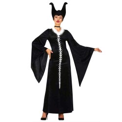 DEGUISEMENT HALLOWEEN SORCIERE NOIR MALEFICE TAILLE L