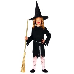 DEGUISEMENT HALLOWEEN SORCIERE NOIR TAILLE 5-6 ANS