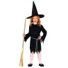 DEGUISEMENT HALLOWEEN SORCIERE NOIR TAILLE 5-6 ANS