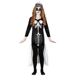 DEGUISEMENT HALLOWEEN SQUELETTE FILLE SIRENE AVEC TULLE TAILLE 10-12 ANS 