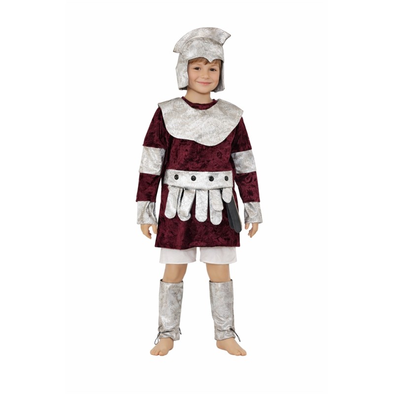 DEGUISEMENT ROMAIN BORDEAU ET GRIS TAILLE 7-9 ANS 