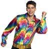 CHEMISE DISCO ARC-EN-CIEL TAILLE XXL