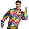 CHEMISE DISCO ARC-EN-CIEL TAILLE XL