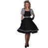 DEGUISEMENT FEMME ROBE JACKIE 50'S NOIR ET BLANC TAILLE S
