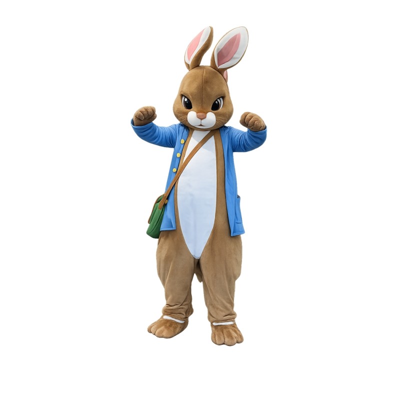DEGUISEMENT LAPIN BRUN MASCOTTE JEANNOT TAILLE UNIQUE 