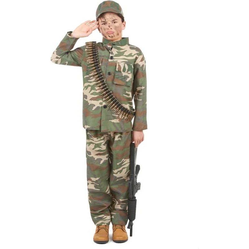 DEGUISEMENT MILITAIRE TAILLE 7/9 ANS