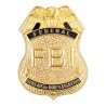 INSIGNE OU BADGE POLICE FBI OR