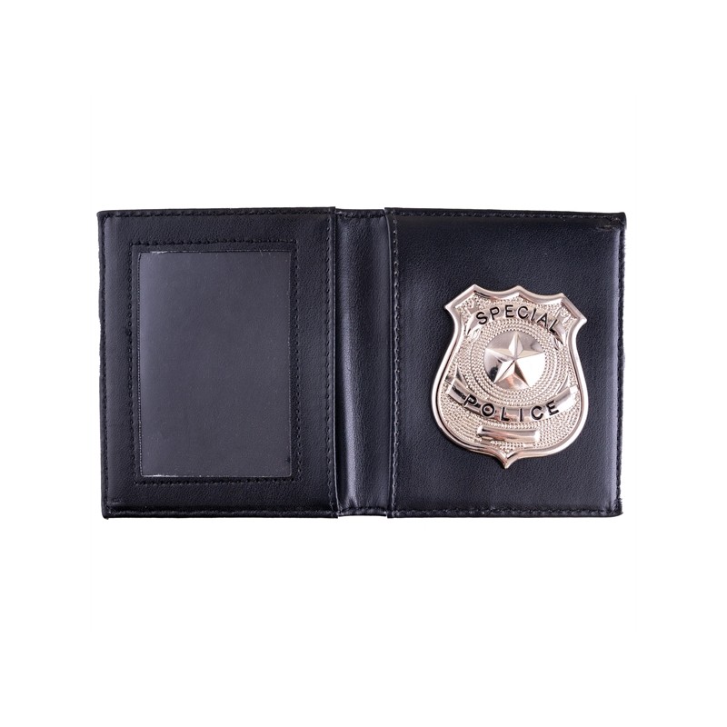 PORTE FEUILLE OU PORTE MONNAIE AVEC BADGE POLICE 