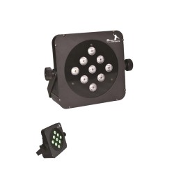 SPOT LED FLAT PAR LUMIERE RGB