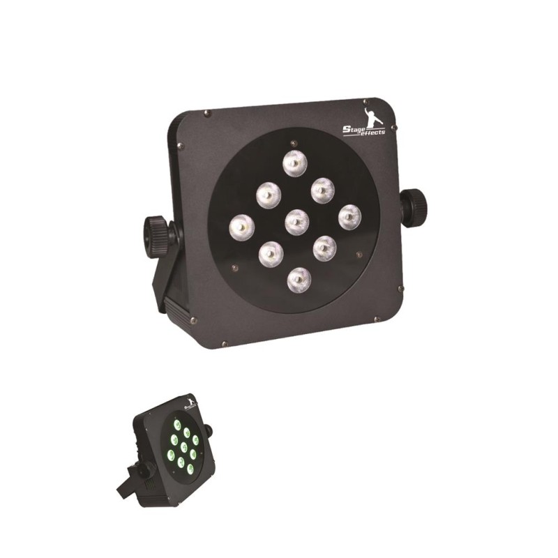 SPOT LED FLAT PAR LUMIERE RGB 