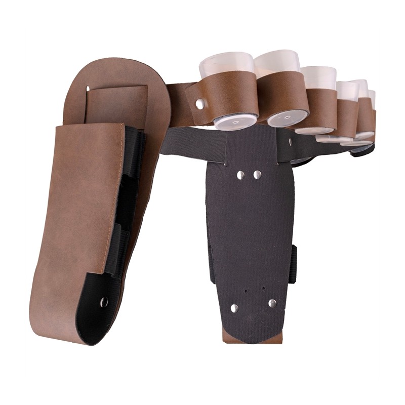 PORTE-BOUTEILLE AVEC 6 VERRES EN PLASTIQUE 