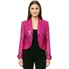 DEGUISEMENT VESTE A SEQUIN ROSE FUSCHIA DISCO FEMME TAILLE 42
