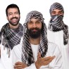FOULARD ARAFAT NOIR ET BLANC