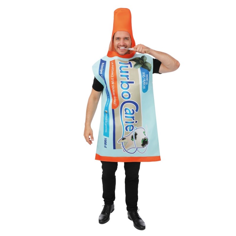 DEGUISEMENT TUBE DE DENTIFRICE TAILLE UNIQUE 