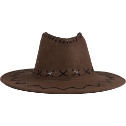CHAPEAU COW BOY MARRON FONCE