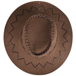 CHAPEAU COW BOY MARRON FONCE