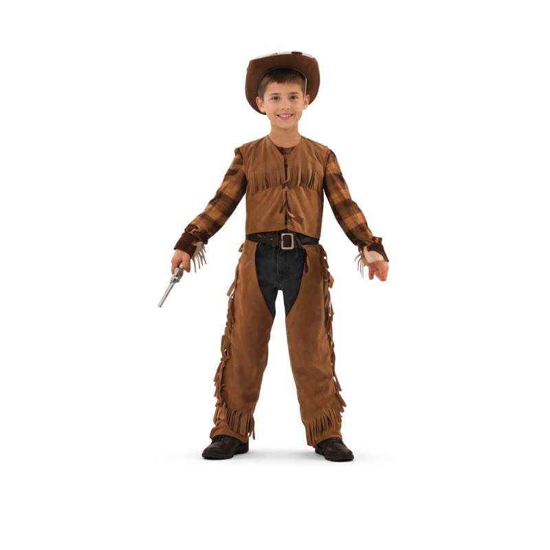 DEGUISEMENT COWBOY CHAPS ET GILET TAILLE 10 ANS