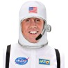 CASQUE ASTRONAUTE BLANC EN TISSU