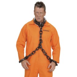 CHAINE DE COU ET POIGNETS ASPECT REALISTE POUR PRISONNIER