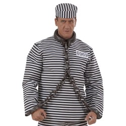 CHAINE DE COU ET POIGNETS ASPECT REALISTE POUR PRISONNIER