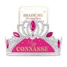 DIADEME HUMORISTIQUE MISS CONNASSE ARGENT ROSE ET OR