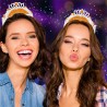 DIADEME HUMORISTIQUE MISS FOFOLLE ARGENT ORANGE ET OR