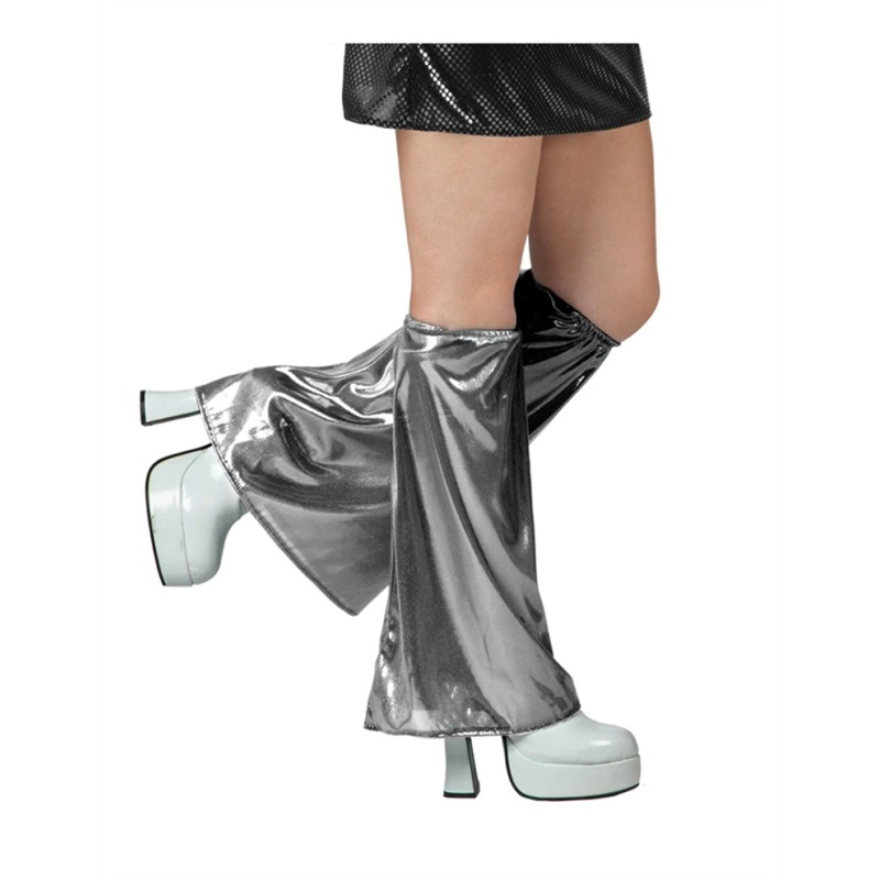 JAMBIERES PATTE D'ELEPHANT DISCO ARGENT