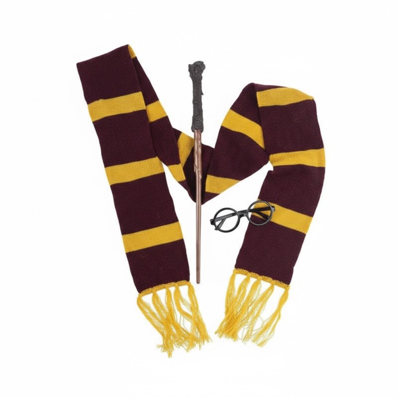 KIT HARRY POTTER BAGUETTE+ LUNETTES + ECHARPE