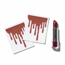 KIT MAQUILLAGE HALLOWEEN LARMES DE SANG + LIPSTICK ARGENT