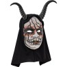 MASQUE A CAPUCHE DEMON HOMME AVEC CORNES