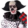 PERRUQUE CALOTTE CLOWN SINITRE OU CLOWN TUEUR CHAUVE CHEVEUX NOIRS