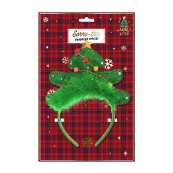 SERRE-TETE SAPIN DE NOEL VERT