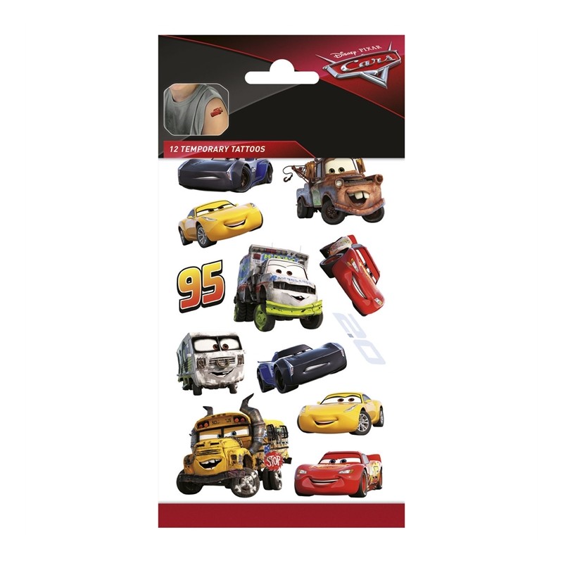 TATOUAGE ENFANT CARS FLASH MC QUEEN