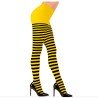 COLLANT ADULTE ABEILLE JAUNE RAYE NOIR TAILLE XL
