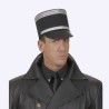 KEPI DE GENDARME DE ST TROPEZ EN TISSU NOIR ET ARGENT