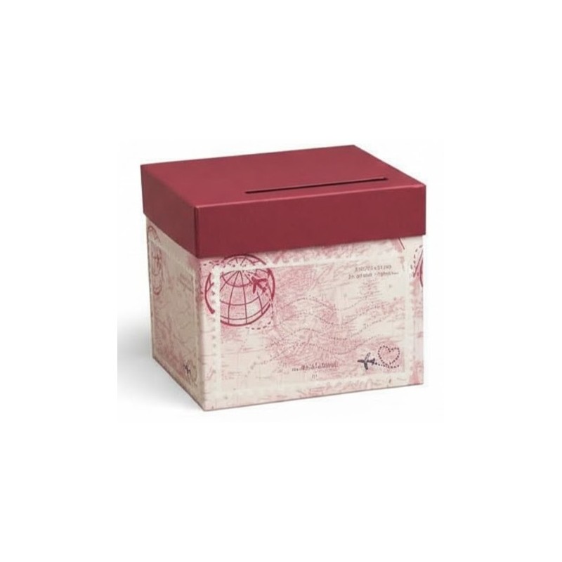 URNE OU TIRELIRE VOYAGE 20,5 x 23 x 20,5 CM 