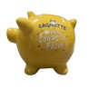 TIRELIRE COCHON JAUNE MA CAGNOTTE