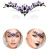 BIJOUX OU STRASS DE VISAGE MALEFIQUE NOIR ET VIOLET