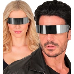 LUNETTES FUTURISTES DE L'ESPACE BANDEAU MIROIR
