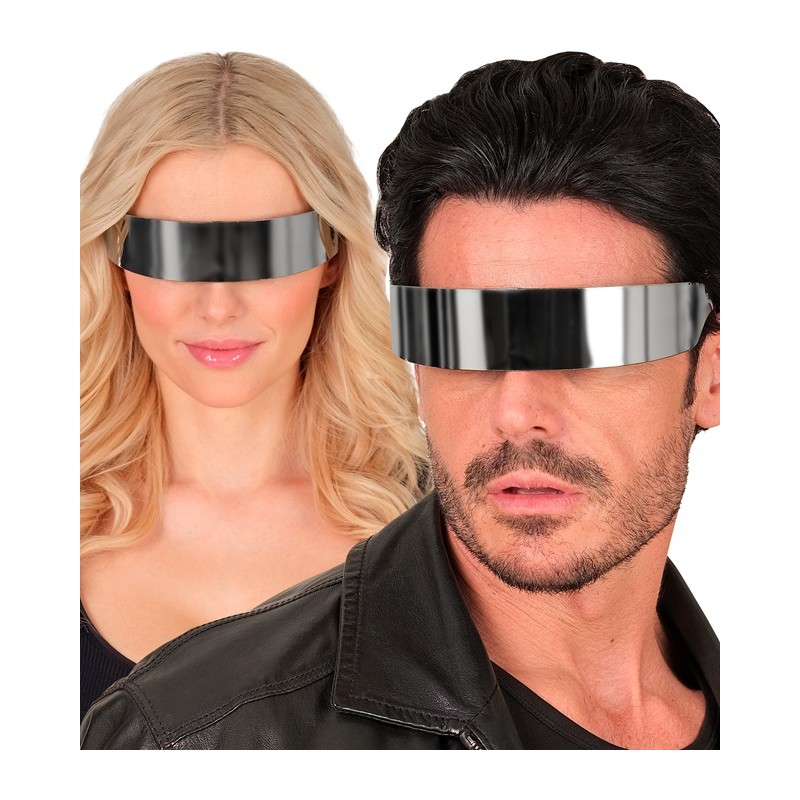 LUNETTES FUTURISTES DE L'ESPACE BANDEAU MIROIR